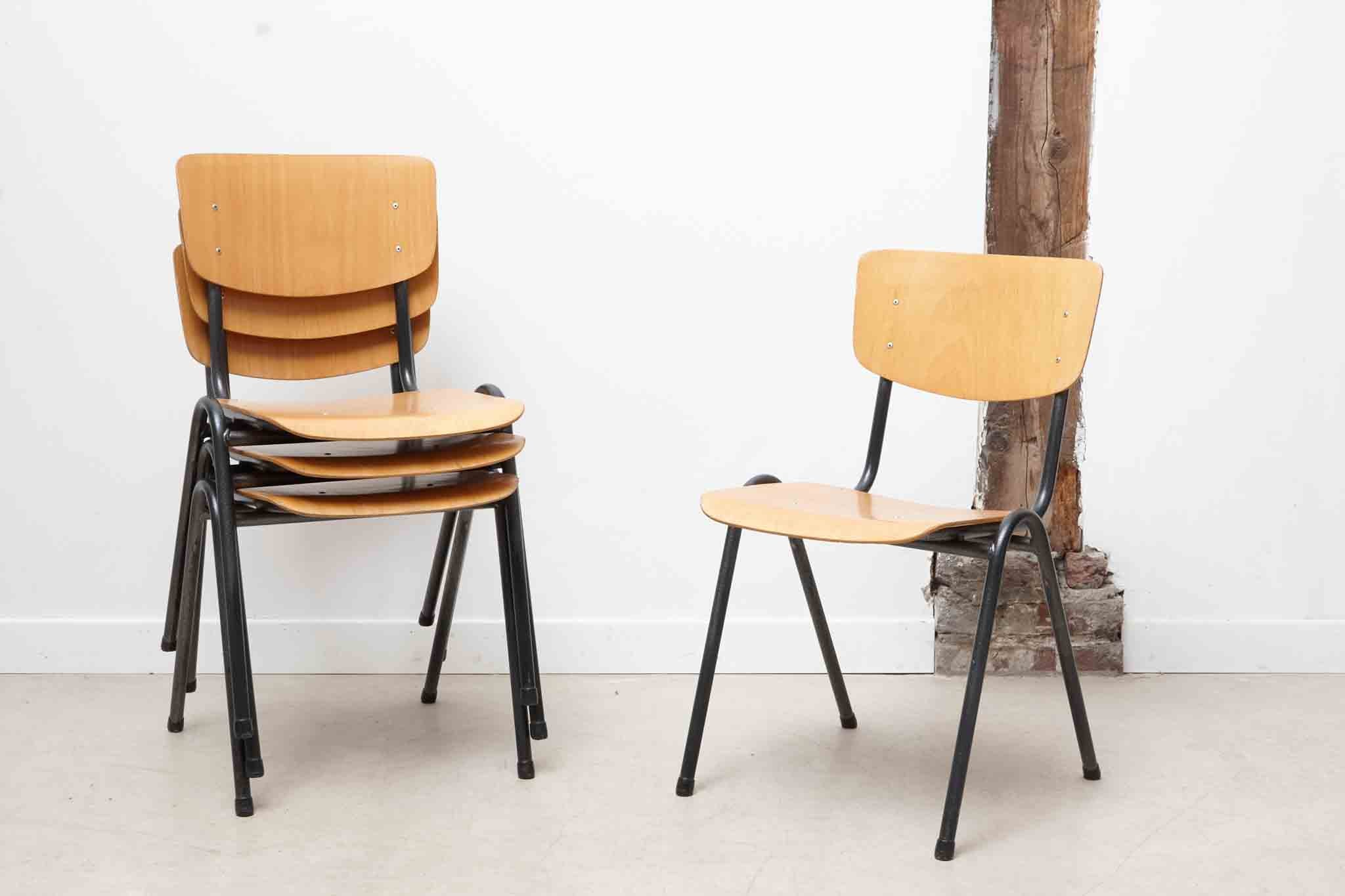 Eromes F4 gray oak chair with hooks
