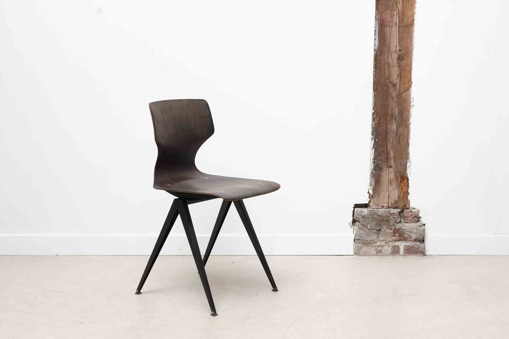 Vintage Galvanitas S19 chair oak / brown