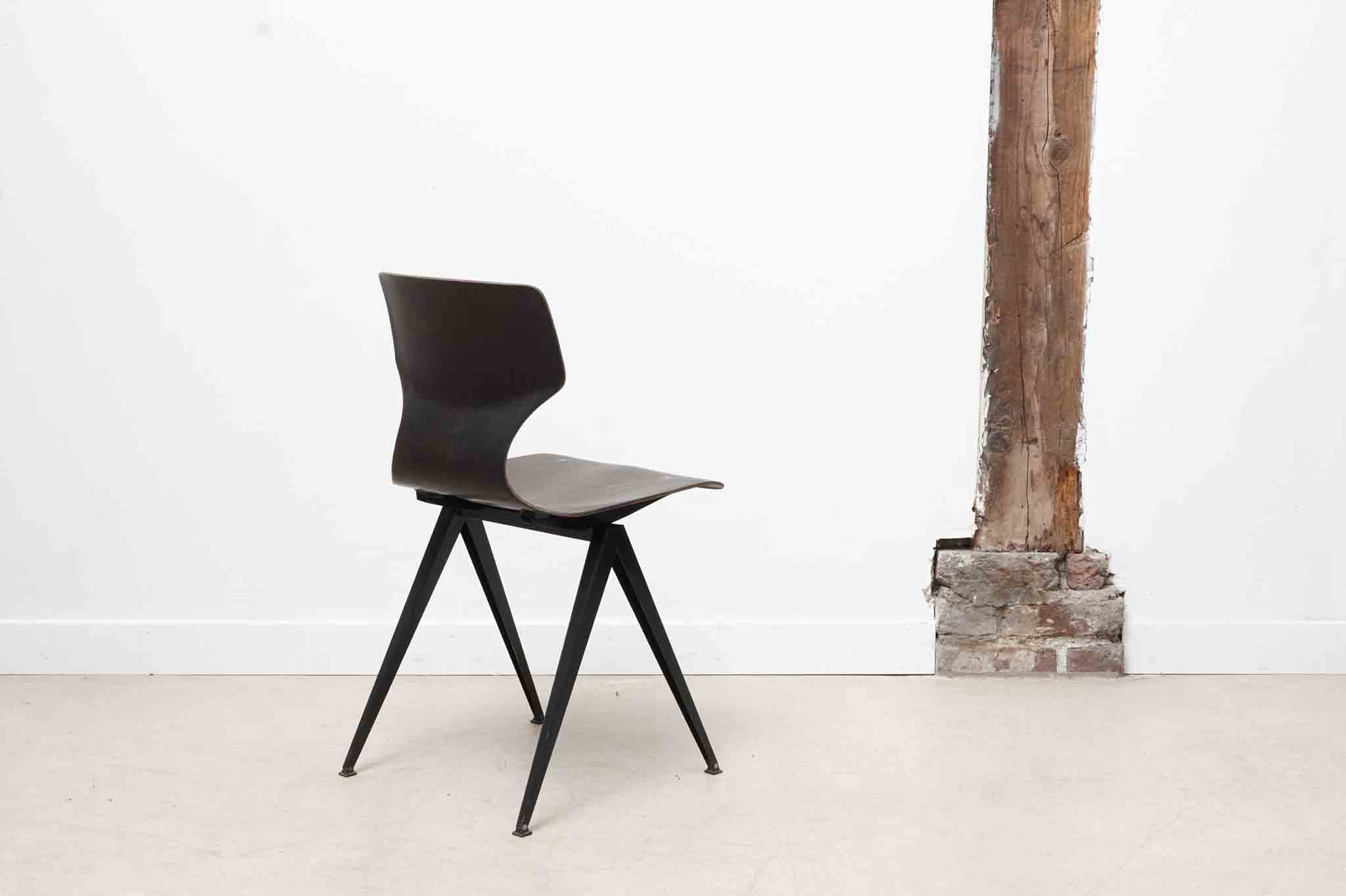 Vintage Galvanitas S19 chair oak / brown