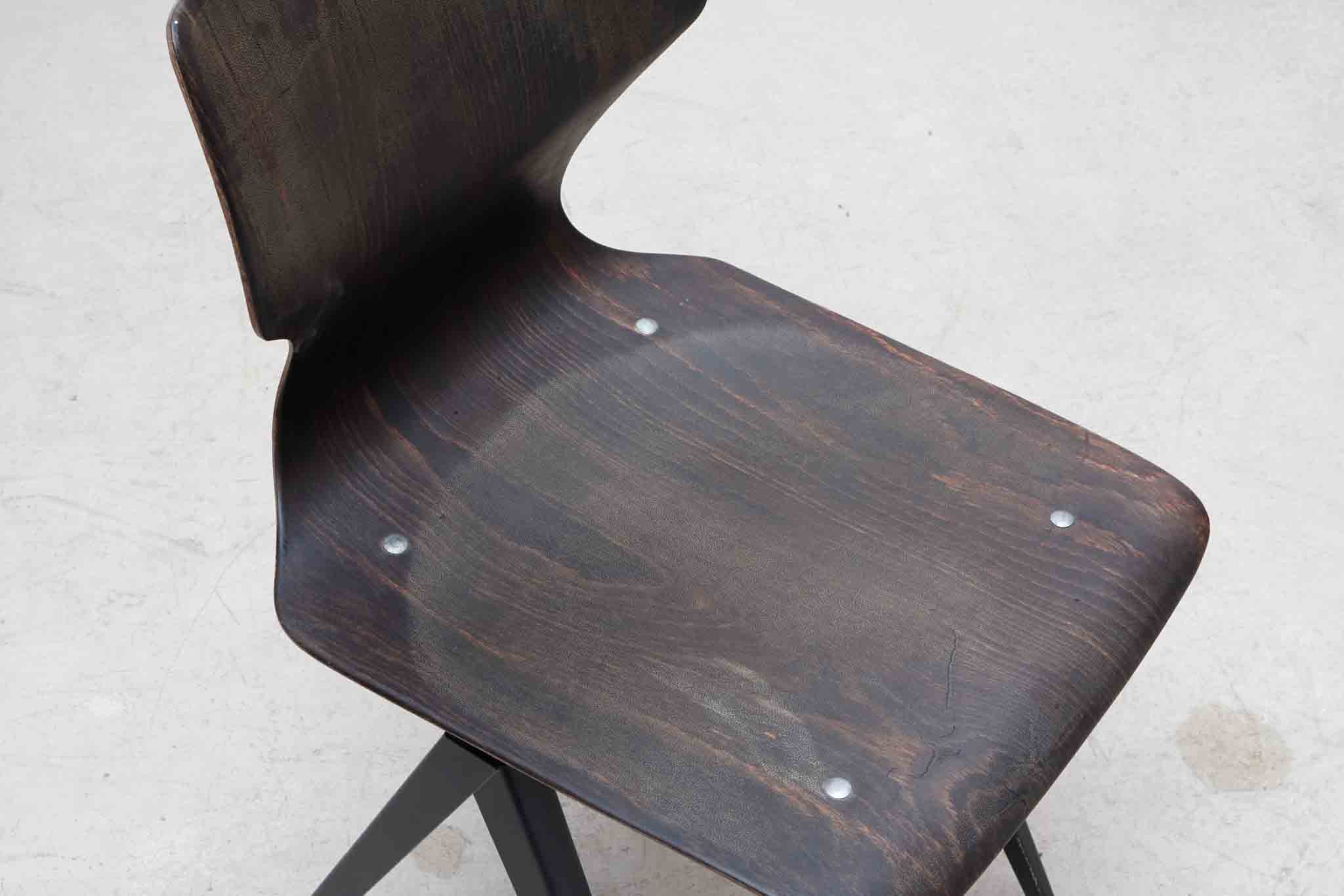 Vintage Galvanitas S19 chair oak / brown