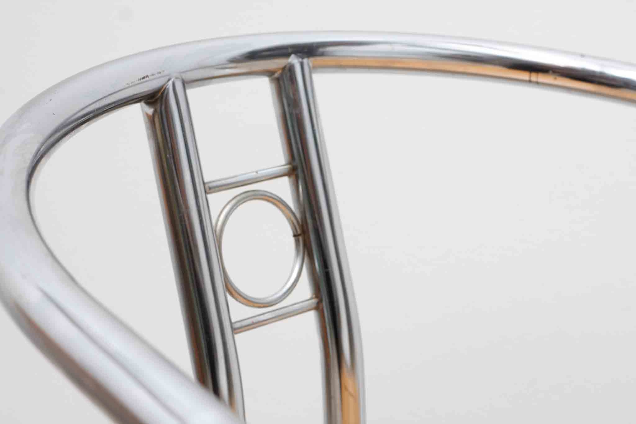 Chaise scandinave chrome / bois
