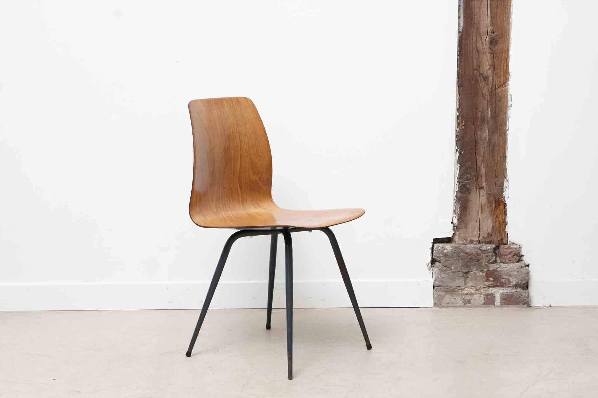 Chaise Spider chêne / gris