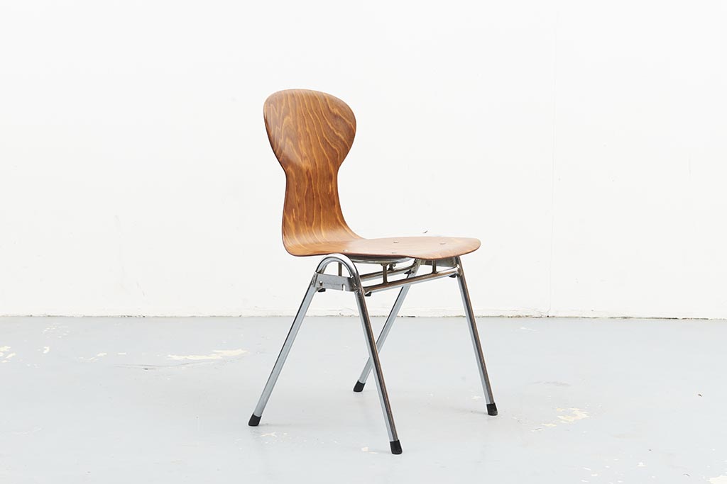 Eromes Ant Chair Oak / Chrome