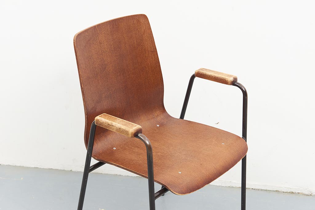 Armchairs Oak / Brown