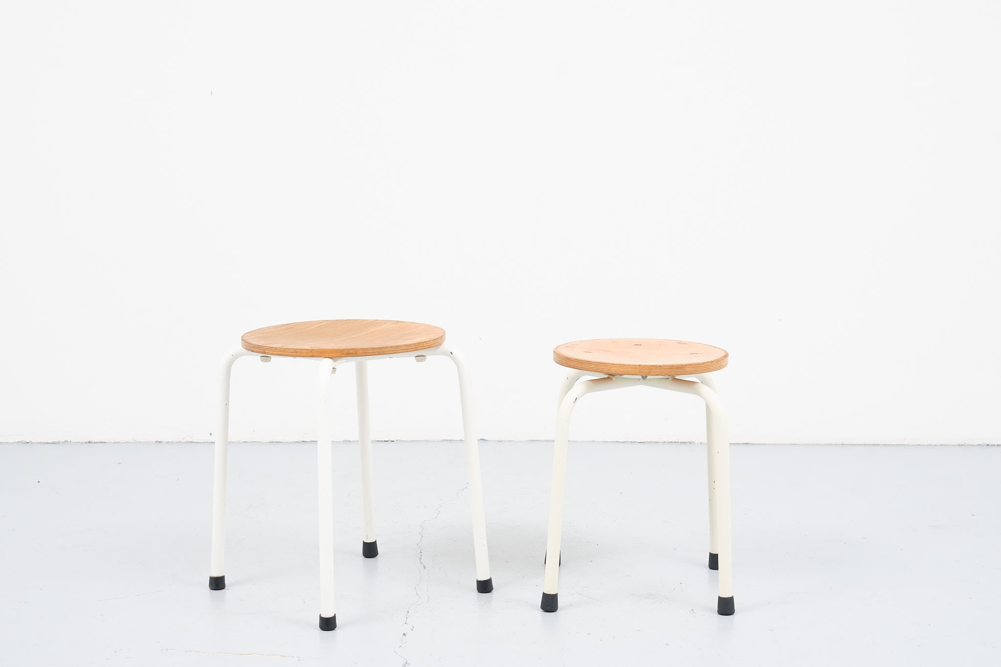 Small stool beech / white
