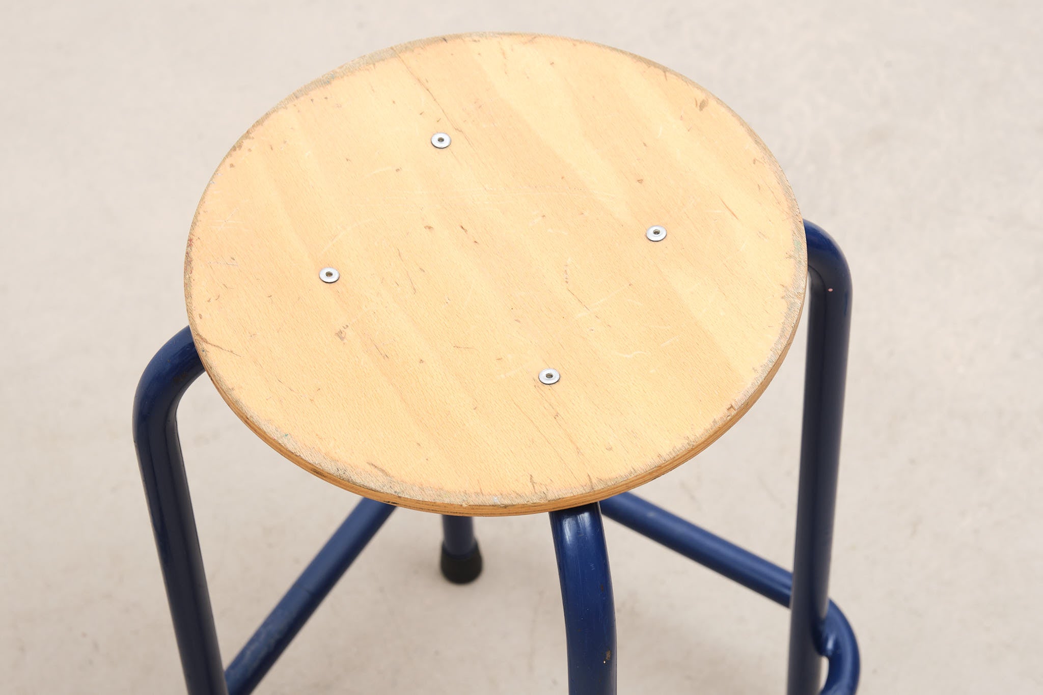 Blue low stool