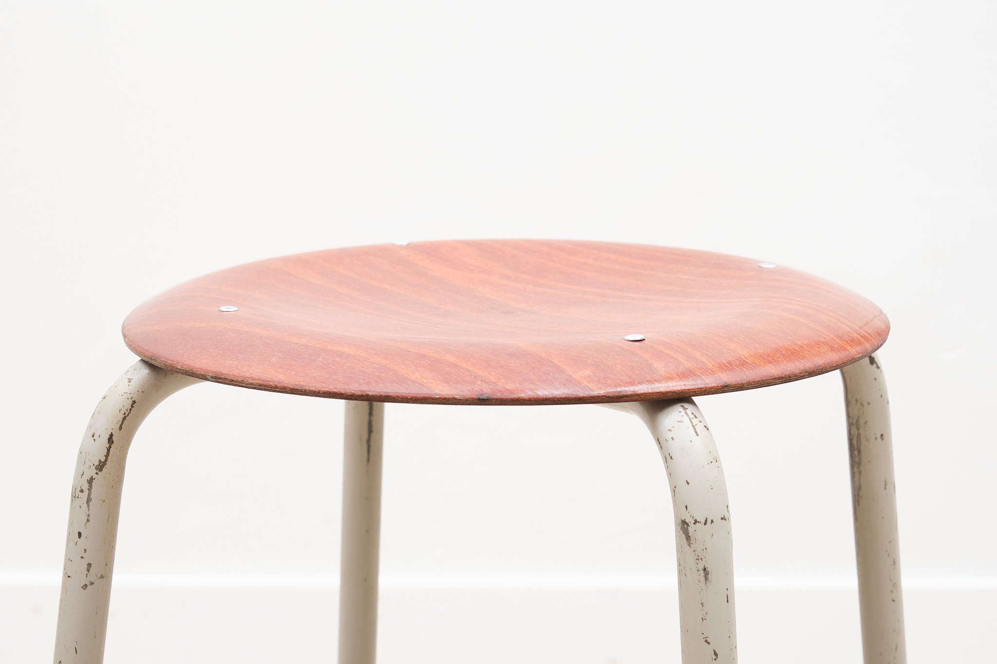Vintage pagholz stool with gray legs