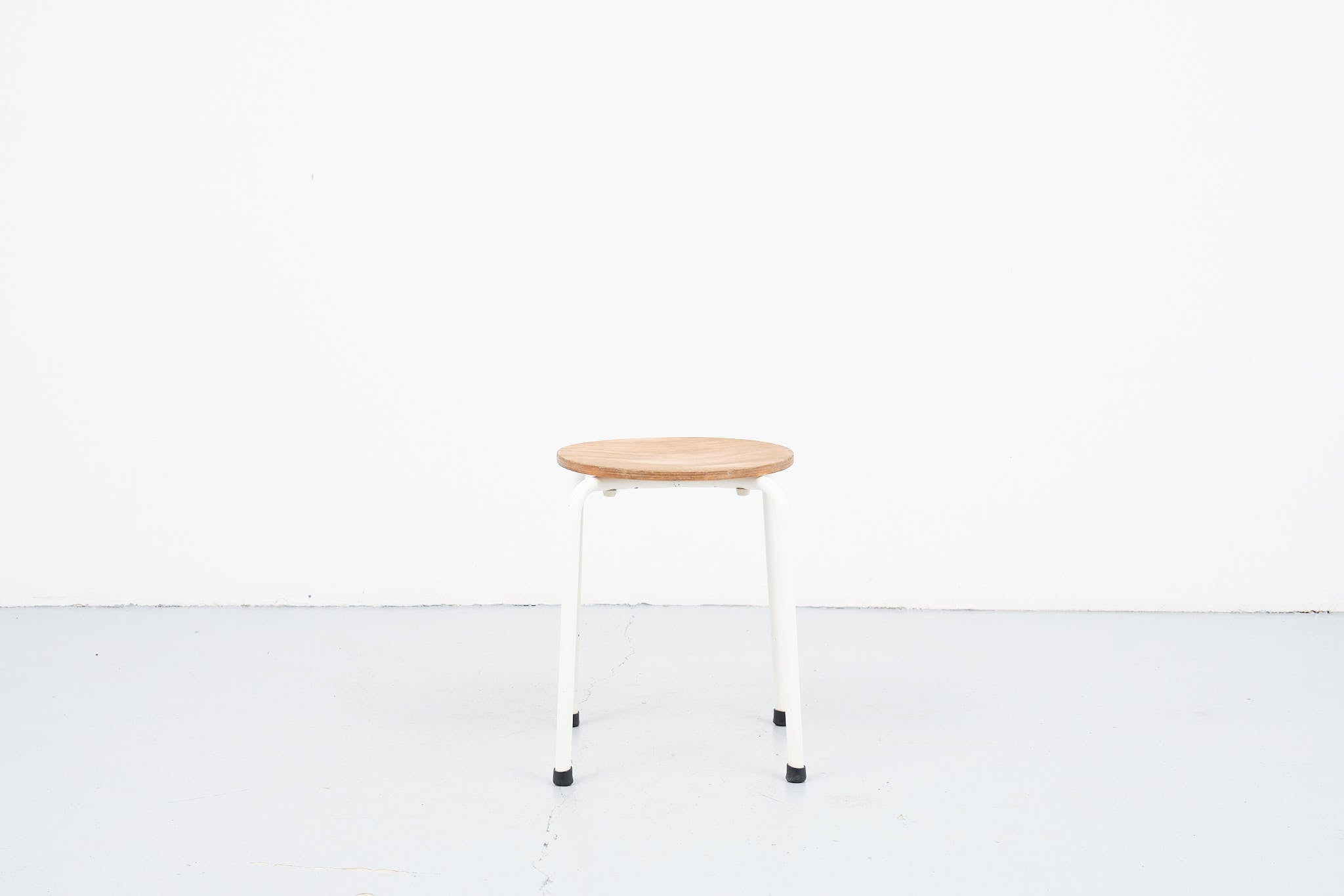 Small stool beech / white