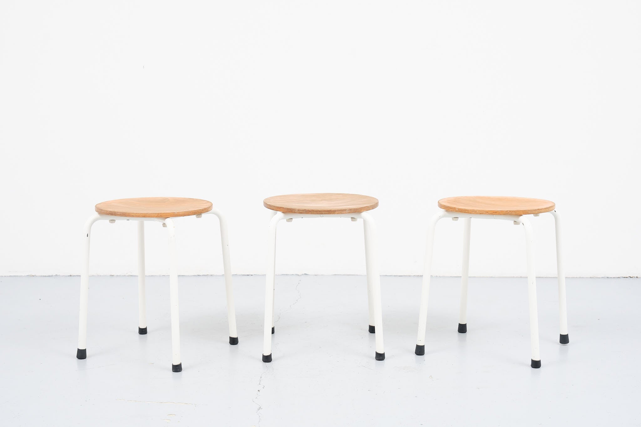 Small stool beech / white