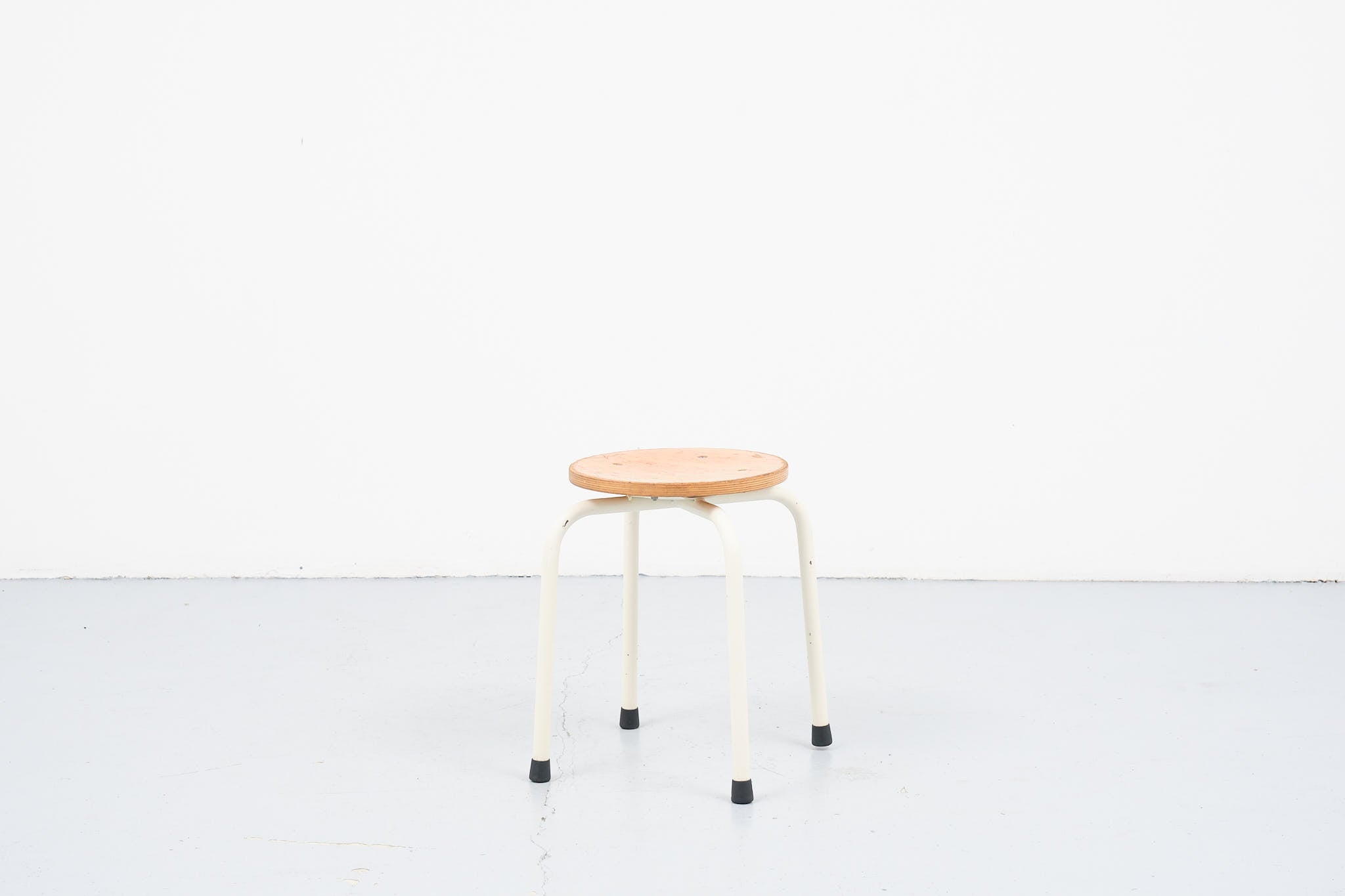 Small stool beech / white