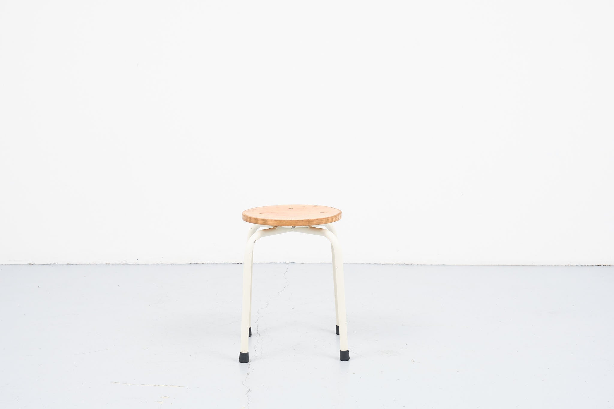 Small stool beech / white