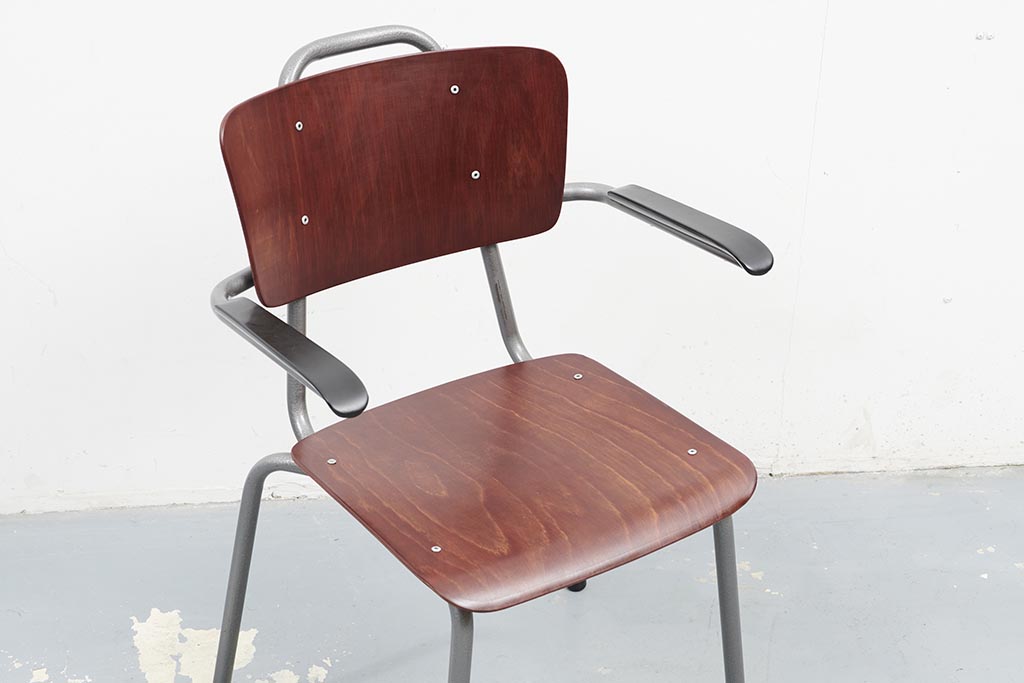 Galvanitas gray mahogany armrests