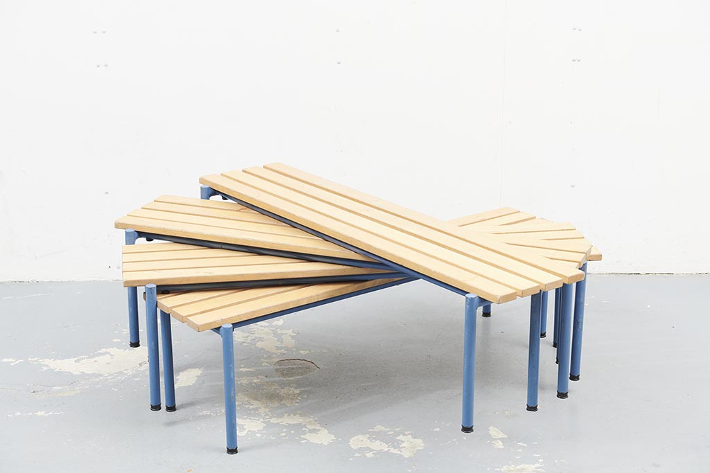 Blue beech school bench