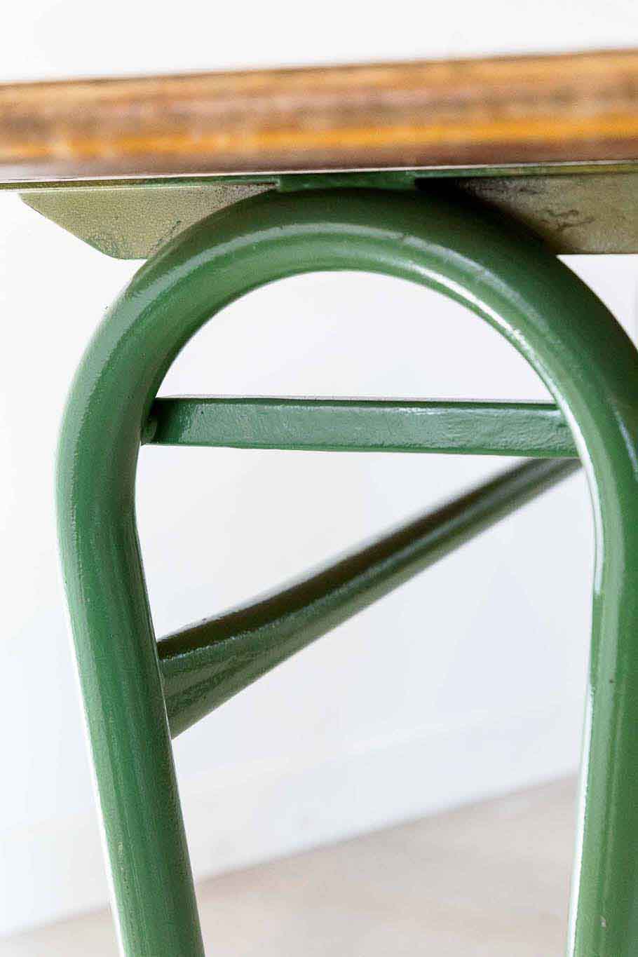 Bureau en bois et métal