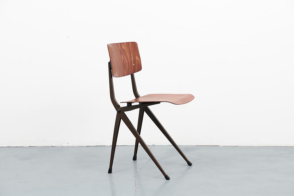 Chair Marko S201 "Spinstoel" Oak / Brown