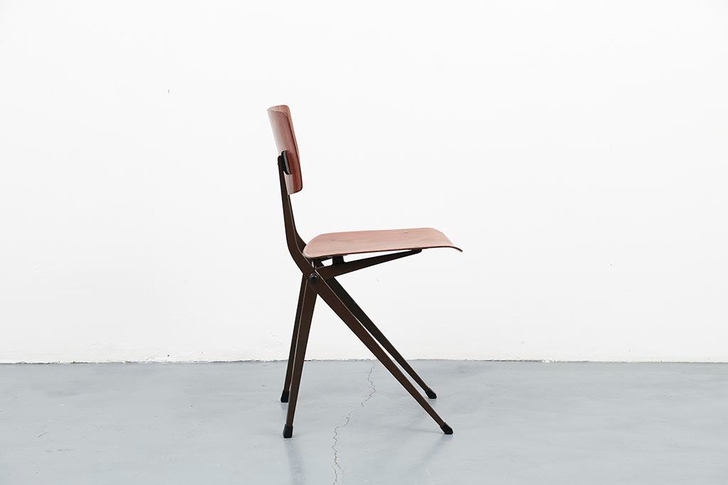 Chair Marko S201 "Spinstoel" Oak / Brown