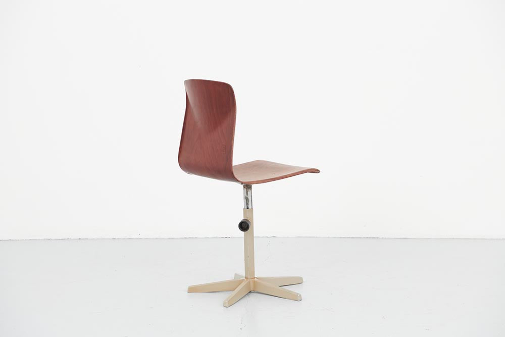 Adjustable workshop chair oak / beige