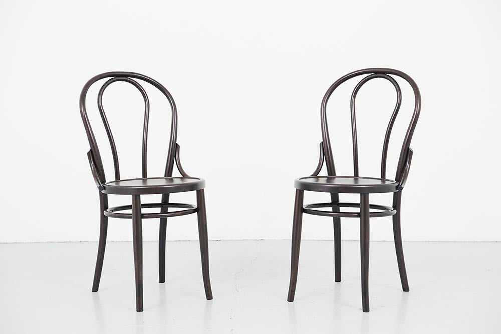 New dark oak Thonet style bistro chair