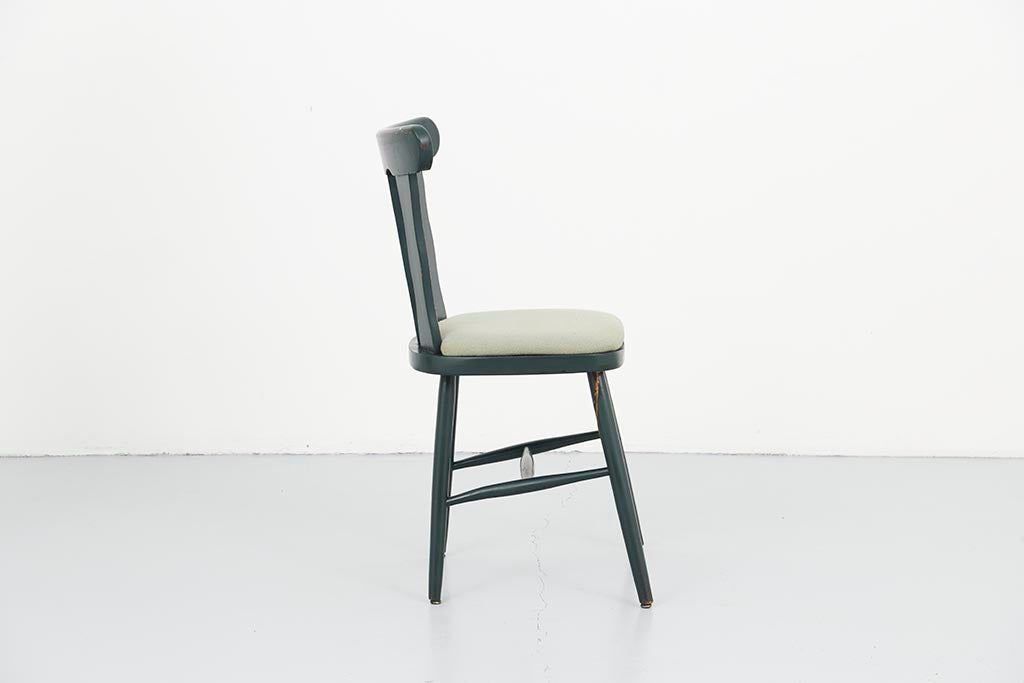 Vintage green bistro chair