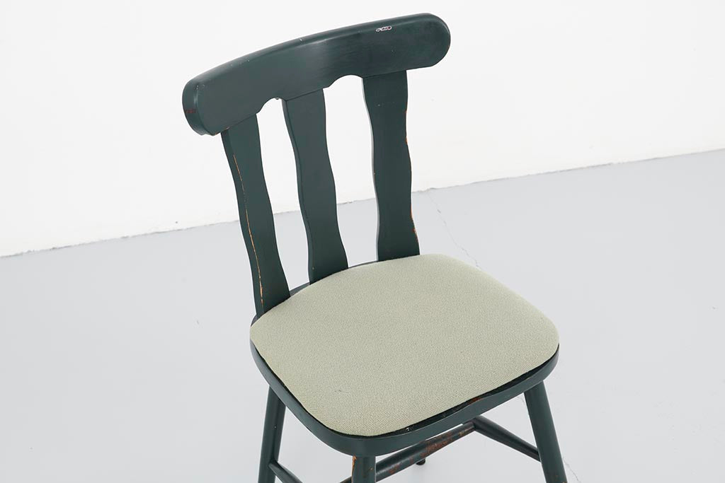 Vintage green bistro chair