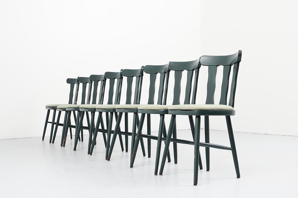 Vintage green bistro chair