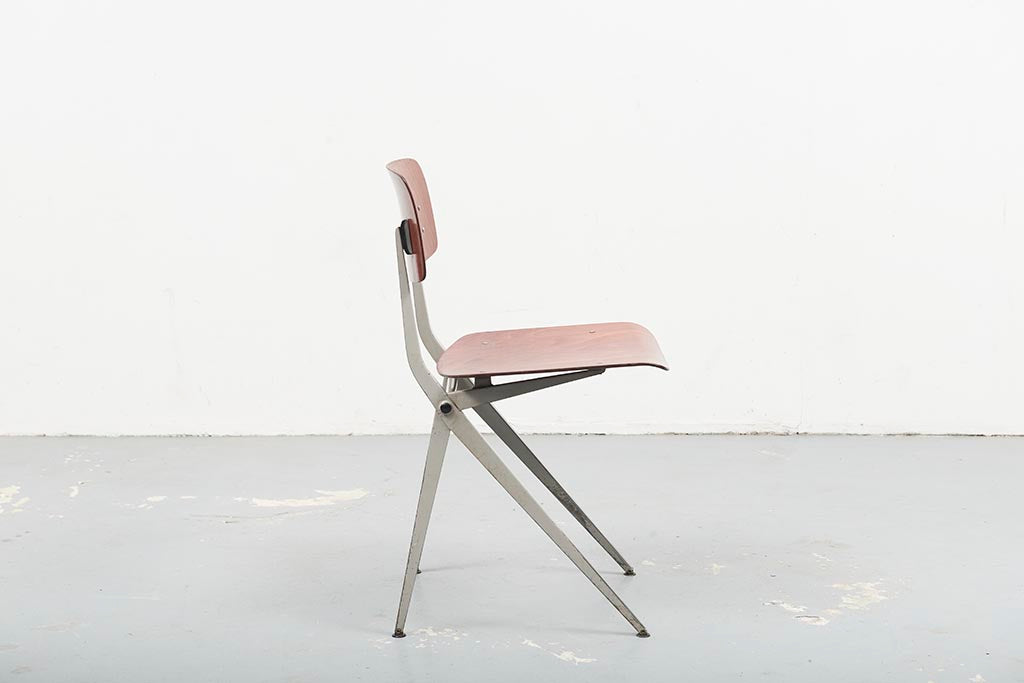 Marko S201 Chair "Spinstoel" Oak / White