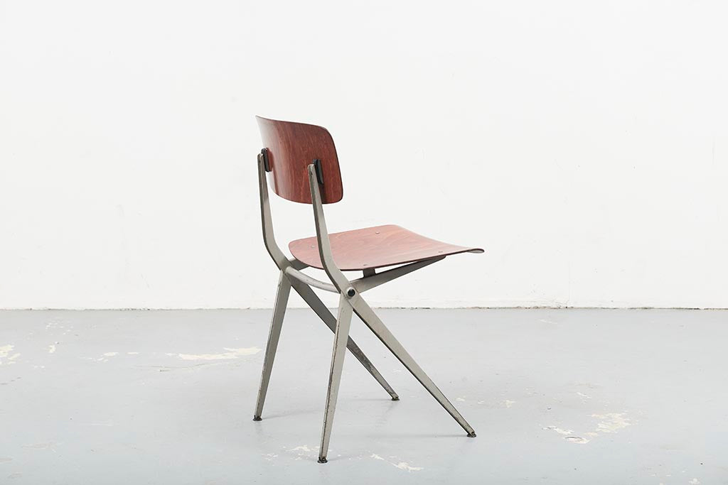 Marko S201 Chair "Spinstoel" Oak / White