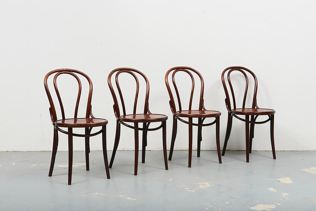 Dark oak Thonet style chair