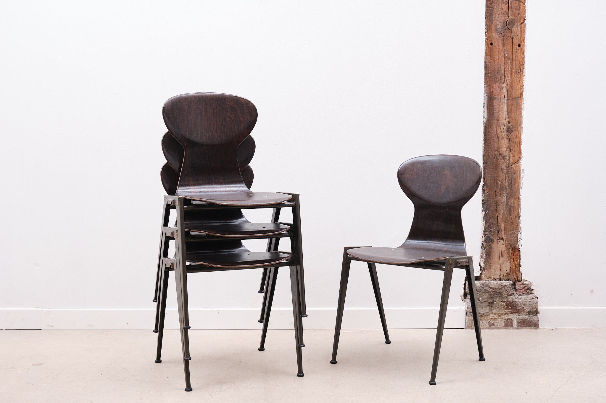 Chaise Presikhaaf bean ébène / anthracite