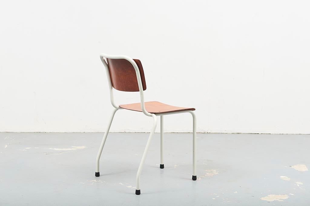 Gispen 106 Chair Oak / White