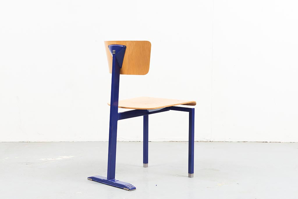 CHAISE MARKO N1 HETRE / BLEU - Cartel de Belleville mobilier vintage paris