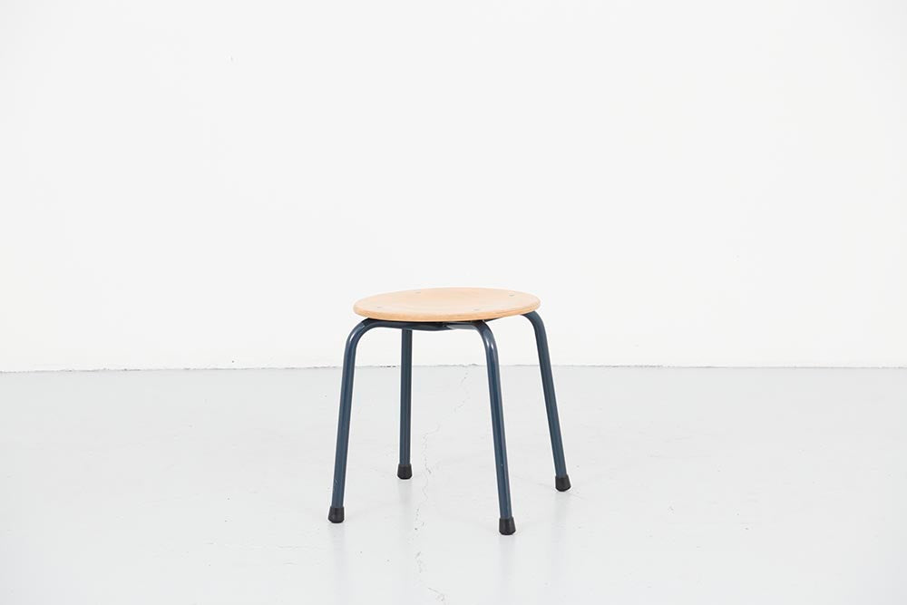 Stool beech / petrol blue