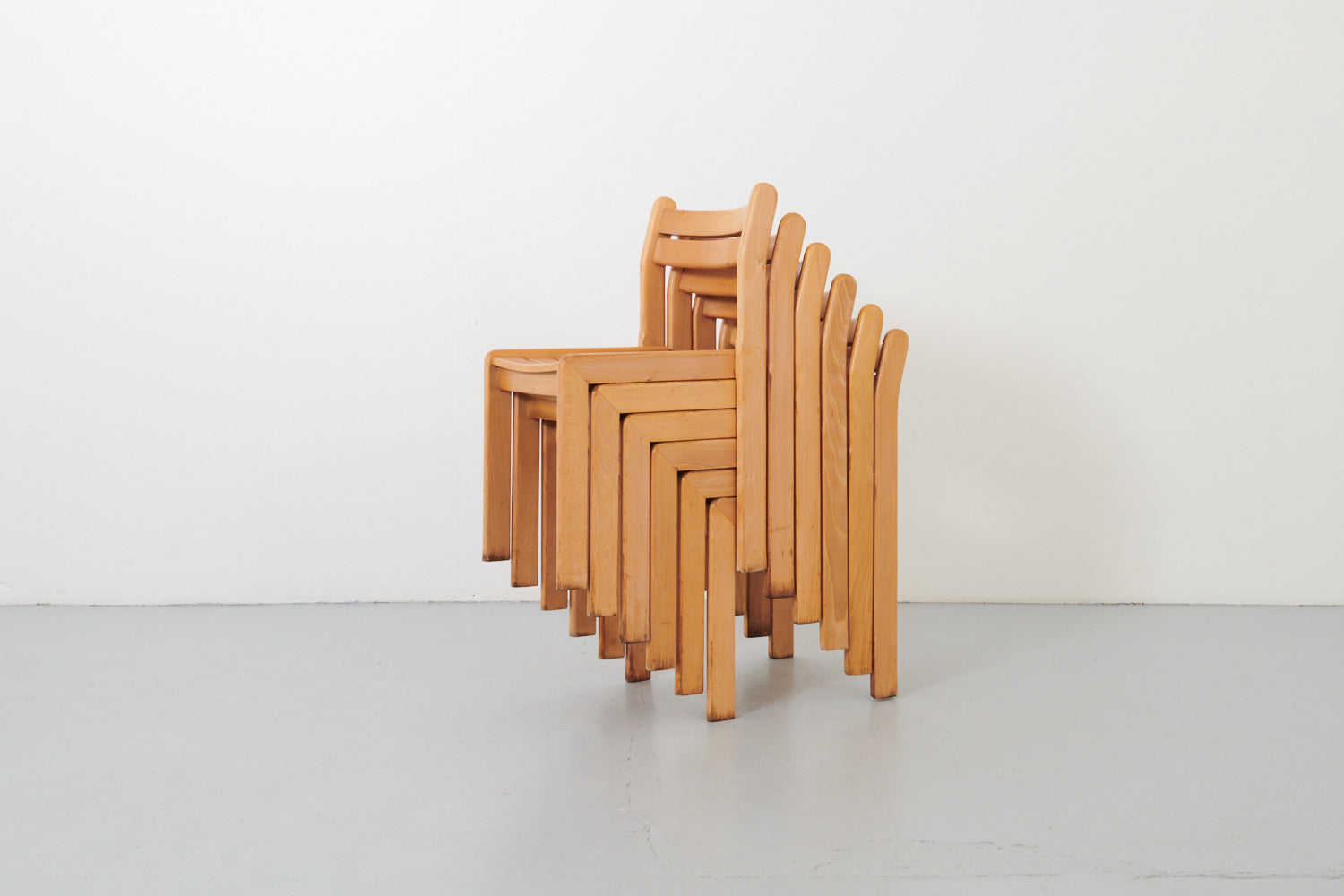 André Sornay style beech chair